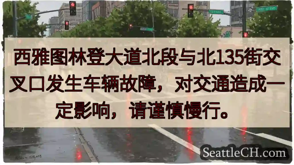 林登大道故障，请减速慢行！