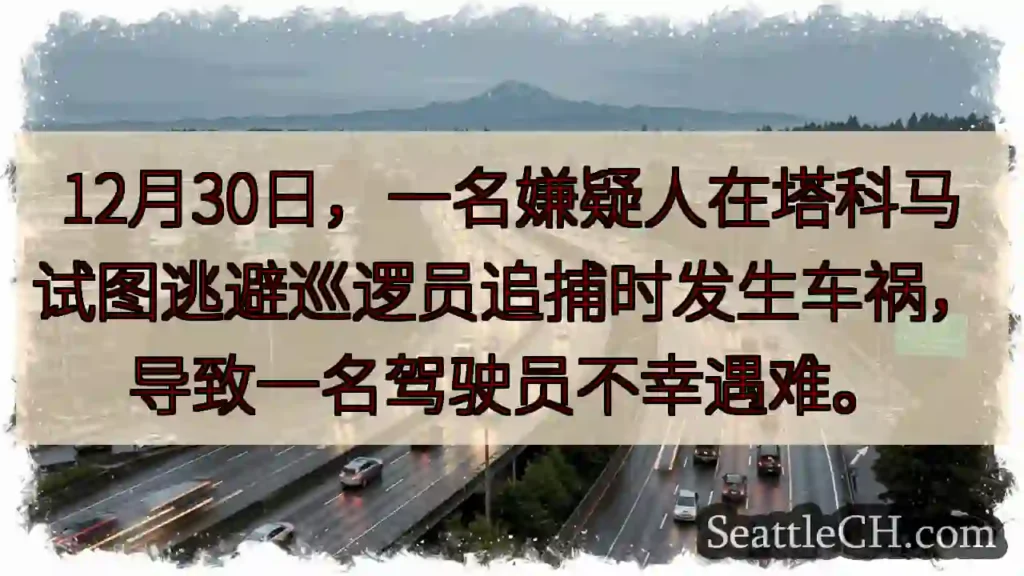 塔科马车祸：一人遇难