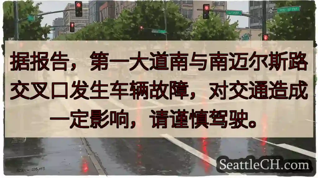一南大道南故障，小心慢行！