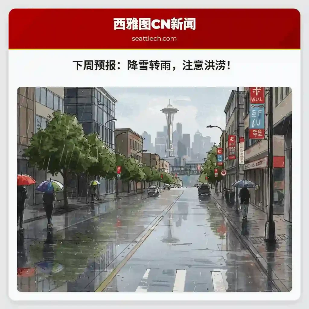 下周预报：降雪转雨，注意洪涝！