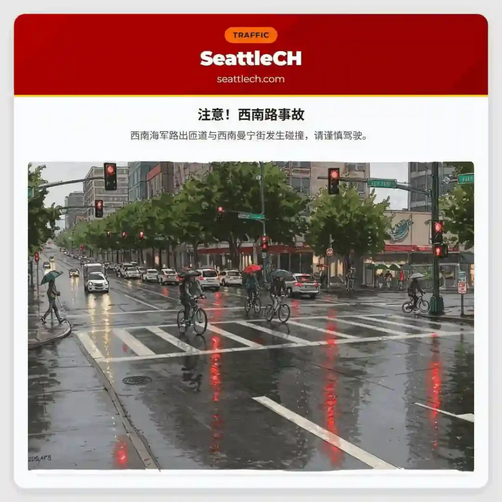 注意！西南路事故