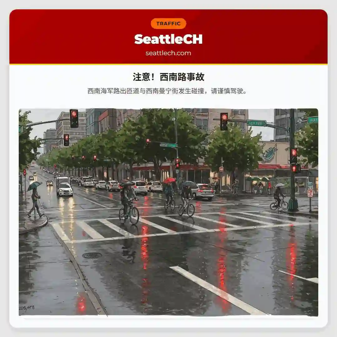 注意！西南路事故