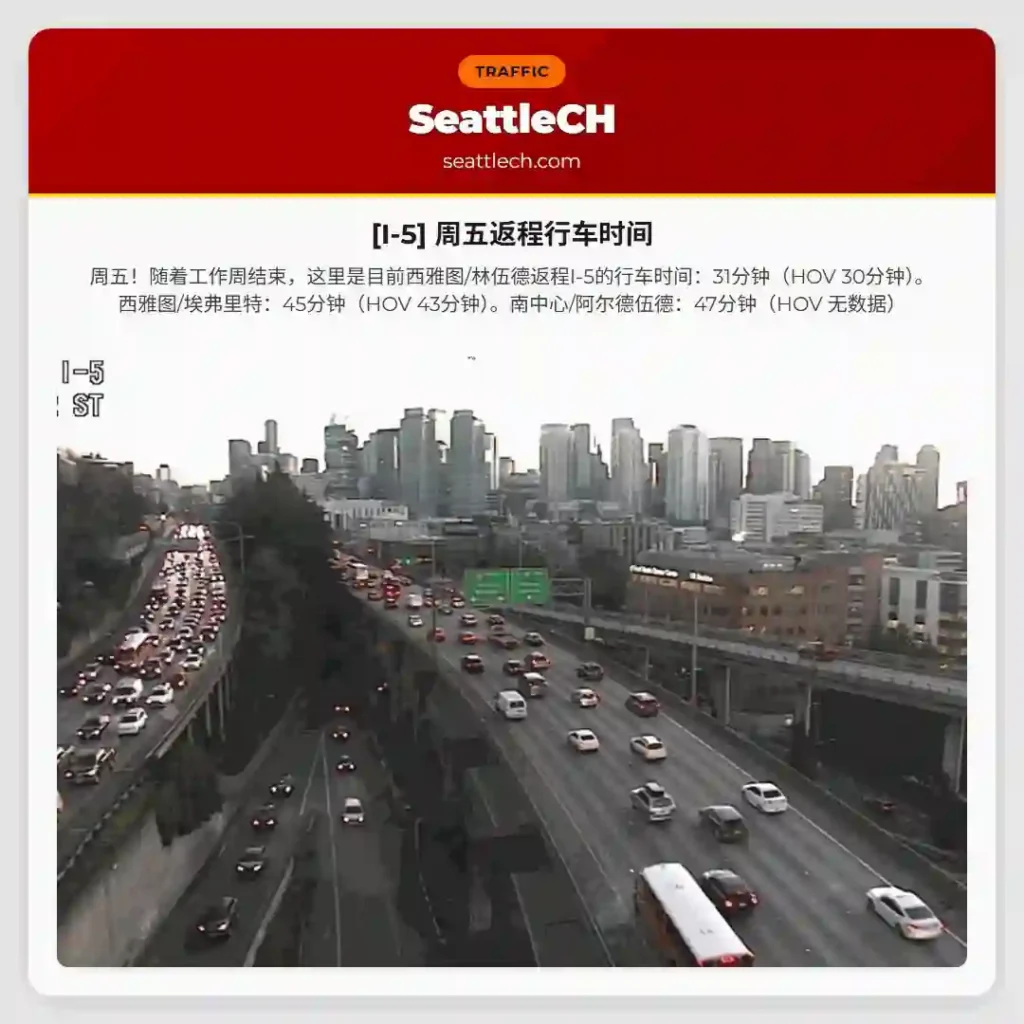 [I-5] 周五返程行车时间