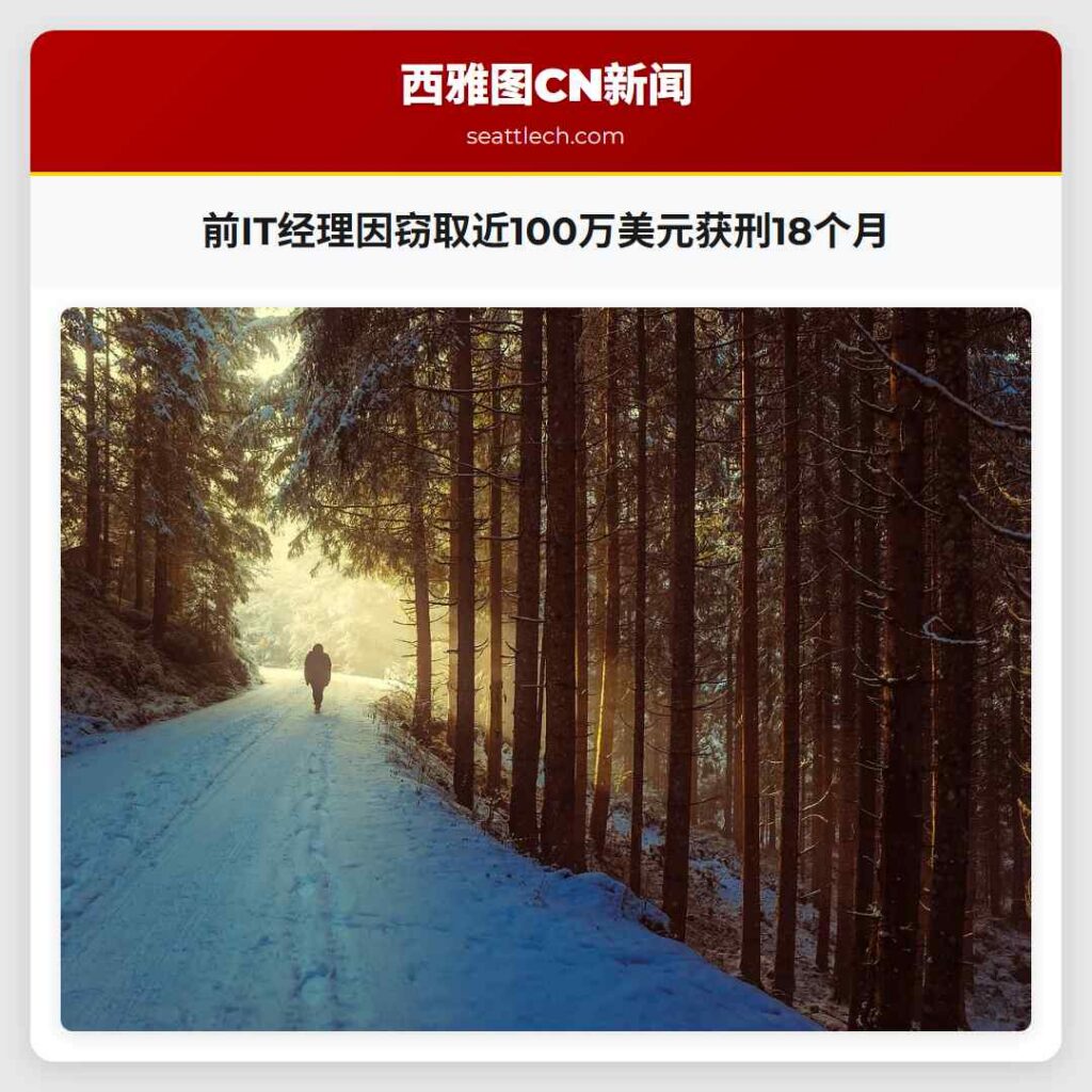 前IT经理因窃取近100万美元获刑18个月