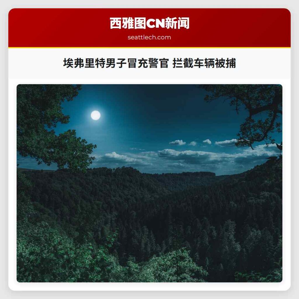 埃弗里特男子冒充警官 拦截车辆被捕