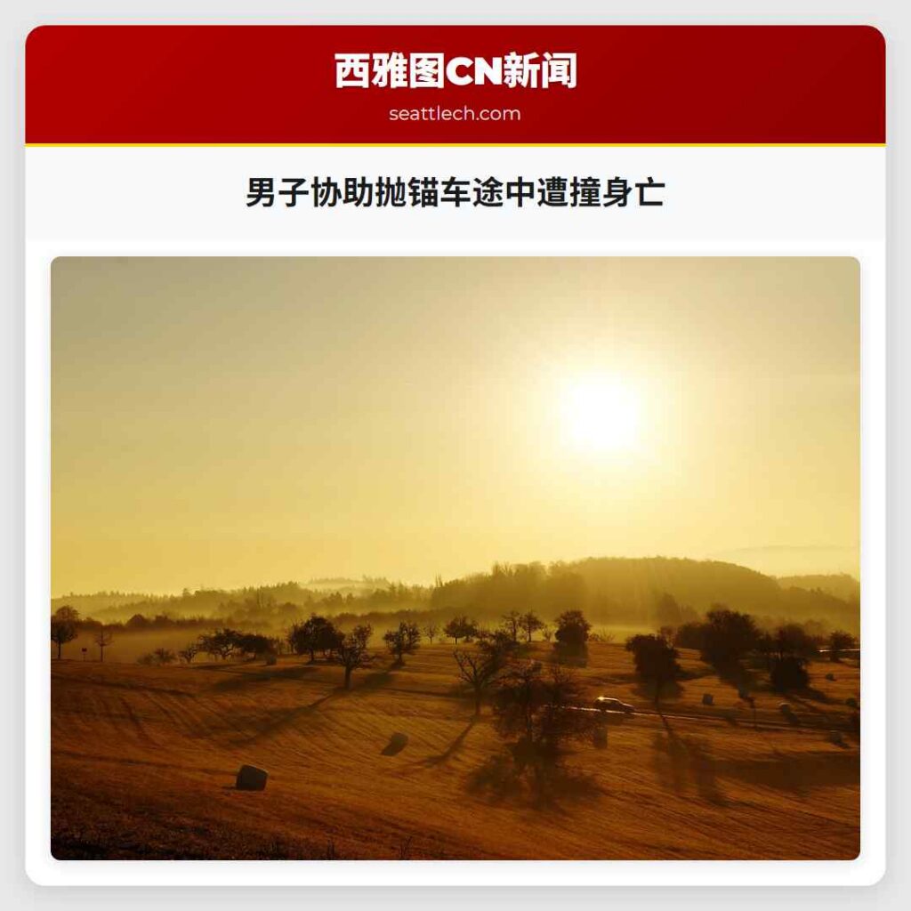 男子协助抛锚车途中遭撞身亡