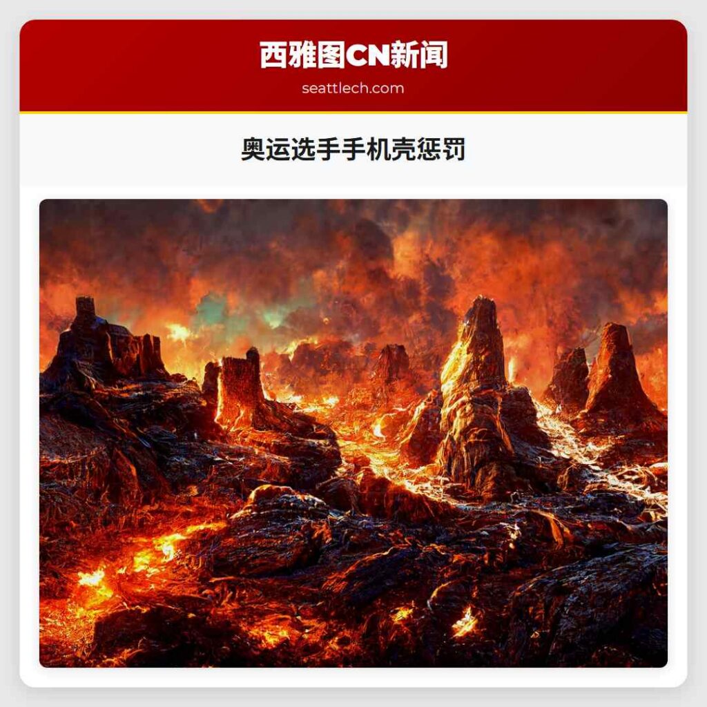 奥运选手手机壳惩罚