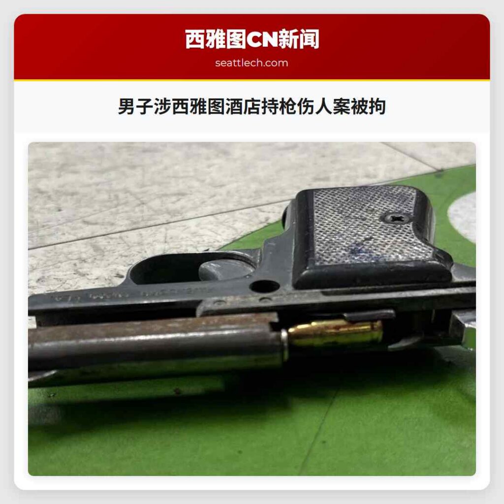 男子涉西雅图酒店持枪伤人案被拘