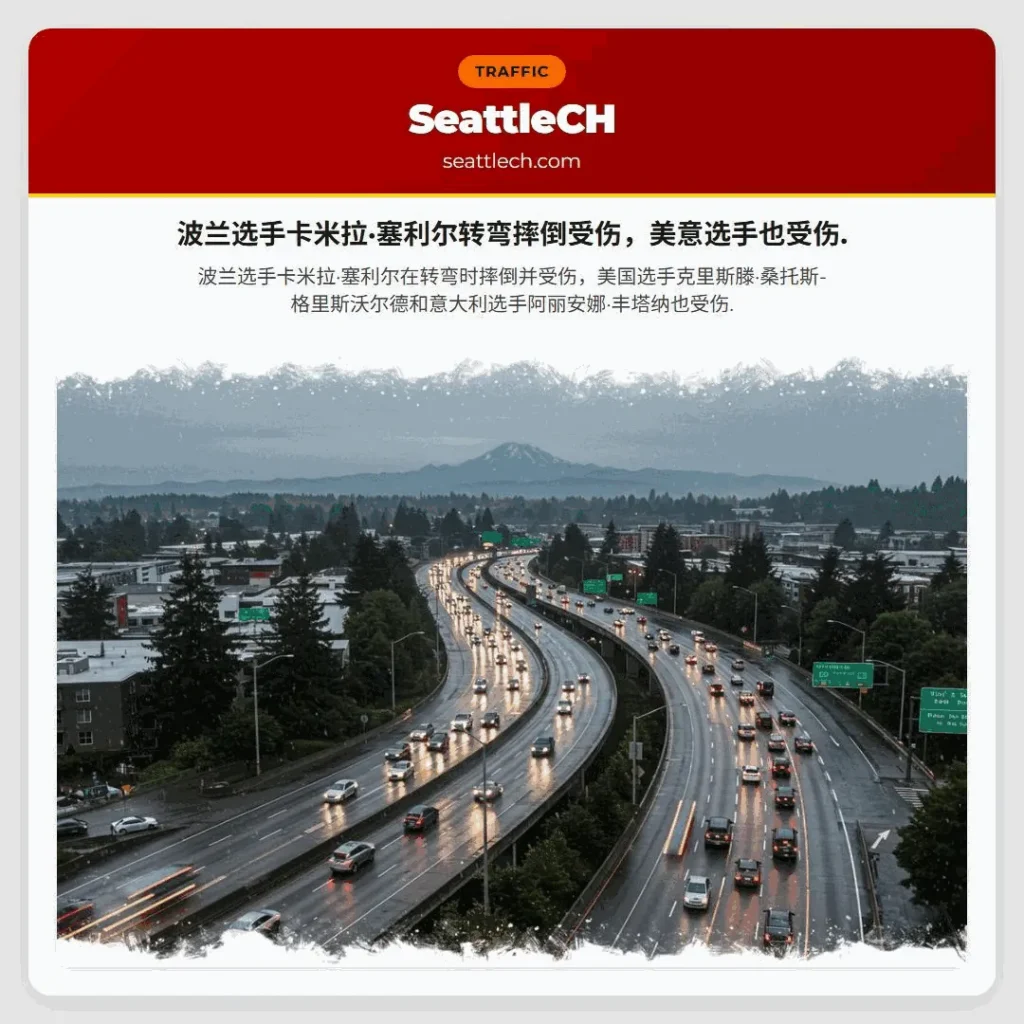 波兰选手卡米拉·塞利尔转弯摔倒受伤,美意选手也受伤.