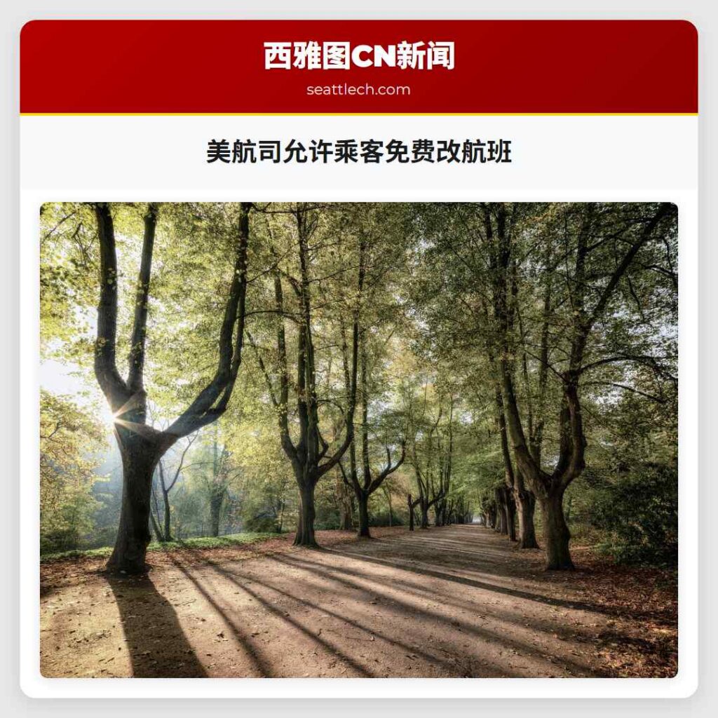 美航司允许乘客免费改航班