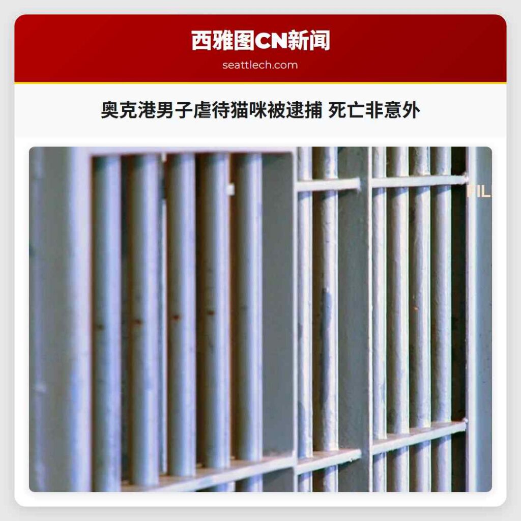 奥克港男子虐待猫咪被逮捕 死亡非意外