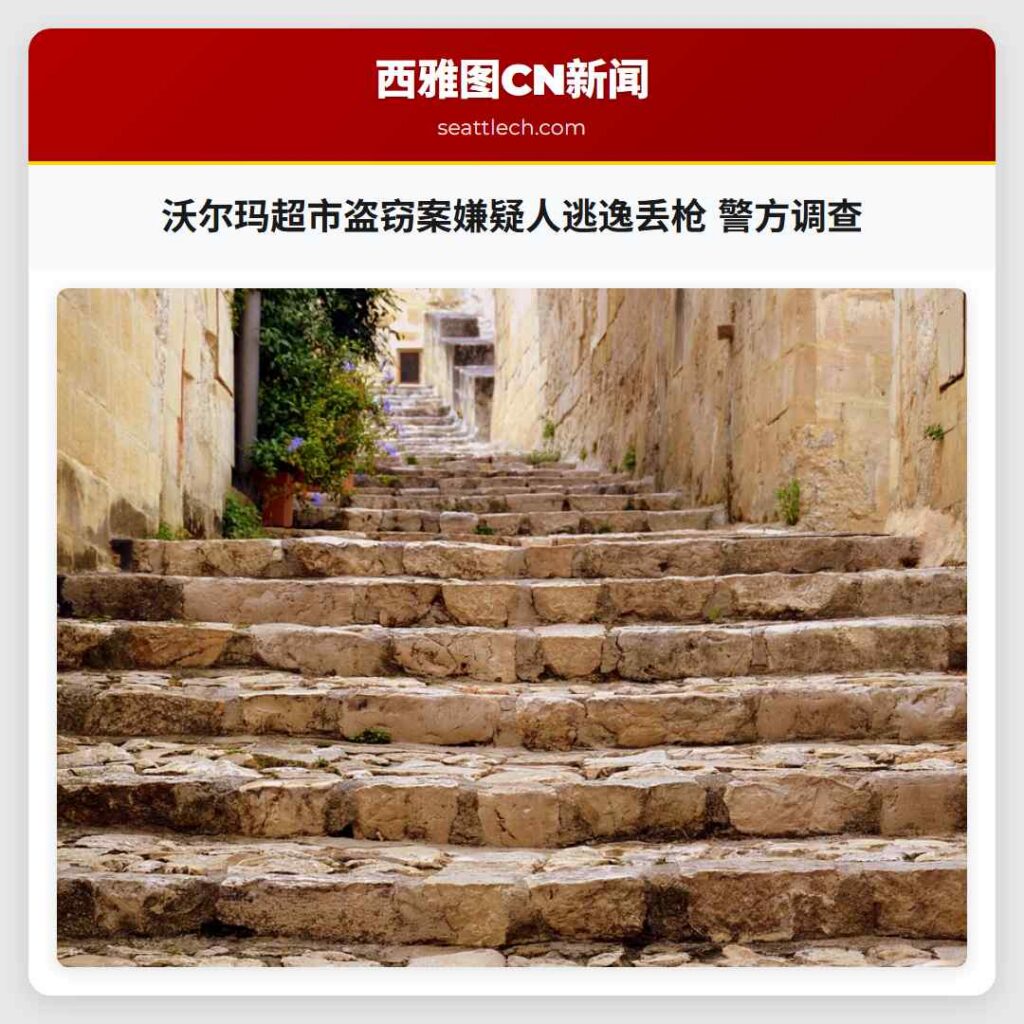 沃尔玛超市盗窃案嫌疑人逃逸丢枪 警方调查