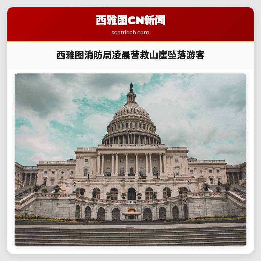 西雅图消防局凌晨营救山崖坠落游客