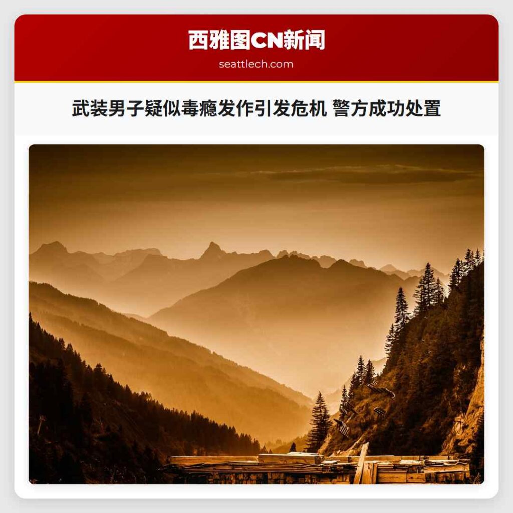 武装男子疑似毒瘾发作引发危机 警方成功处置