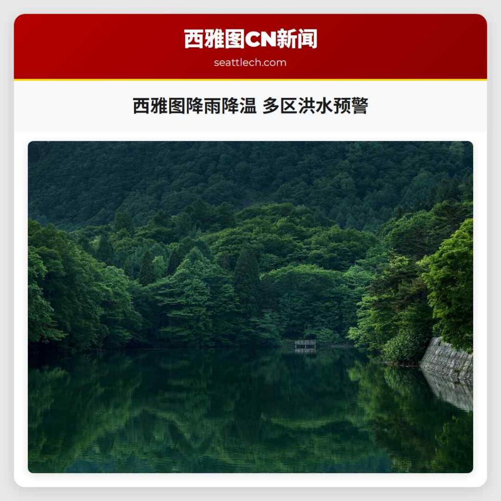 西雅图降雨降温 多区洪水预警