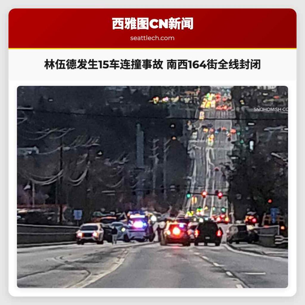 林伍德发生15车连撞事故 南西164街全线封闭