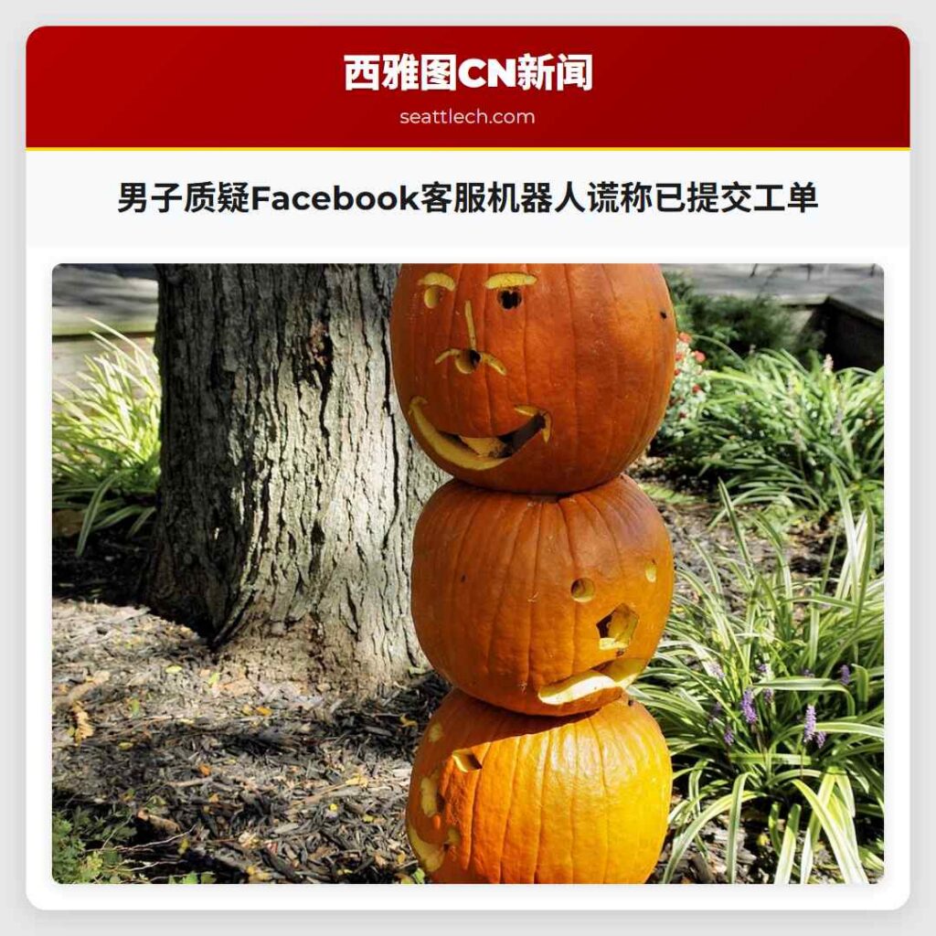 男子质疑Facebook客服机器人谎称已提交工单