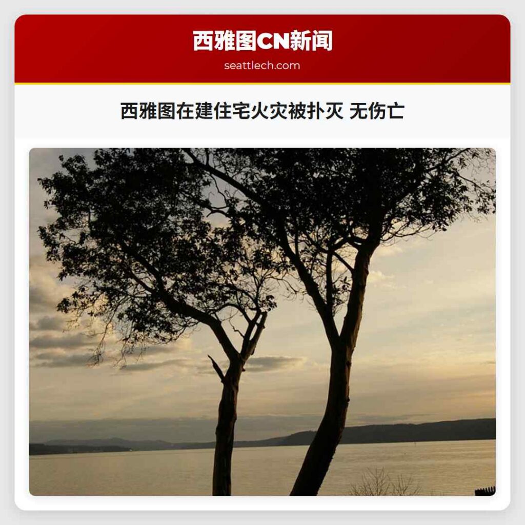 西雅图在建住宅火灾被扑灭 无伤亡