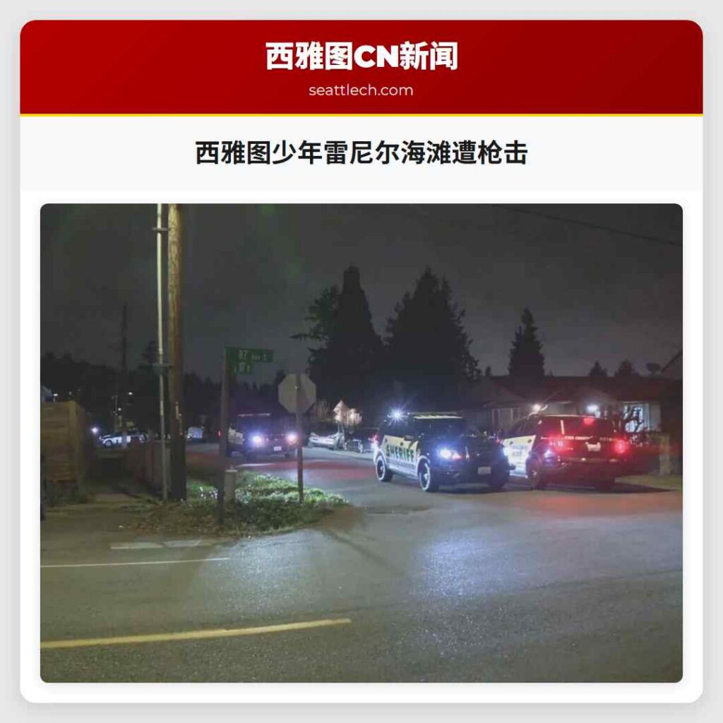 西雅图少年雷尼尔海滩遭枪击