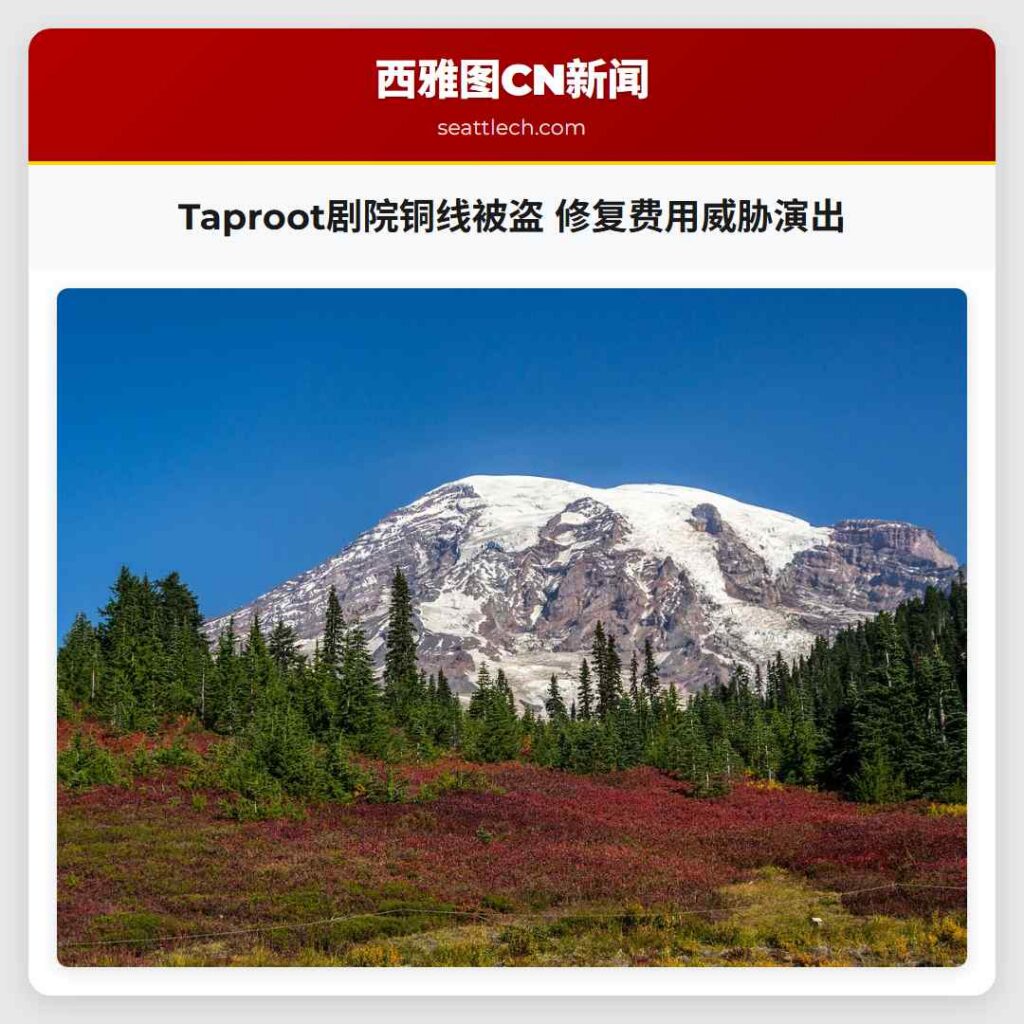 Taproot剧院铜线被盗 修复费用威胁演出