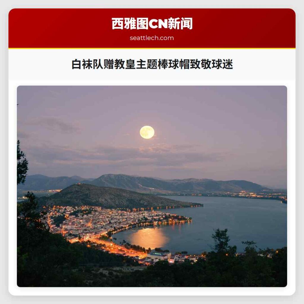 白袜队赠教皇主题棒球帽致敬球迷