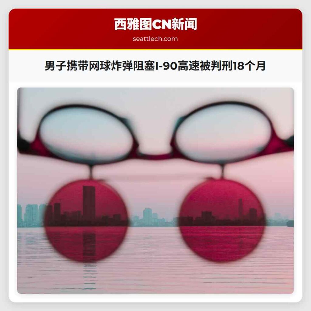 男子携带网球炸弹阻塞I-90高速被判刑18个月