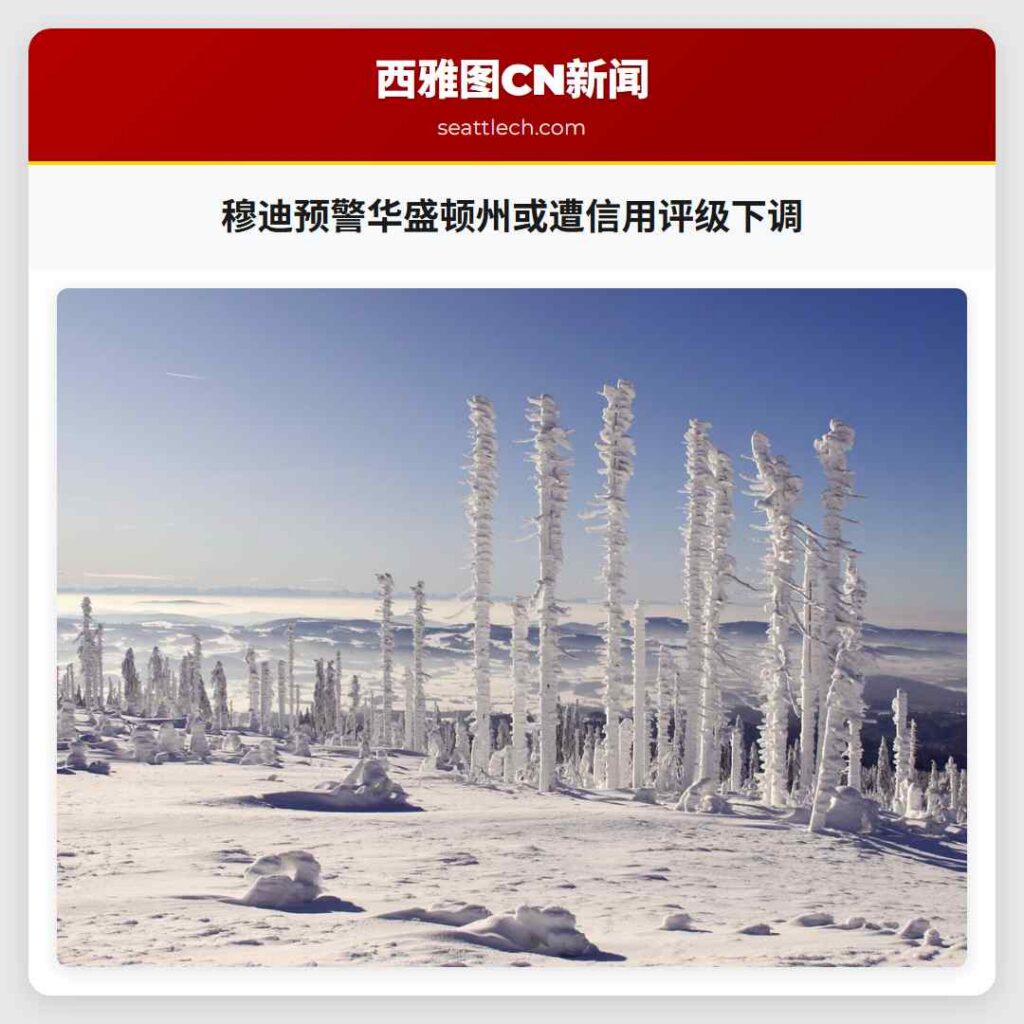 穆迪预警华盛顿州或遭信用评级下调