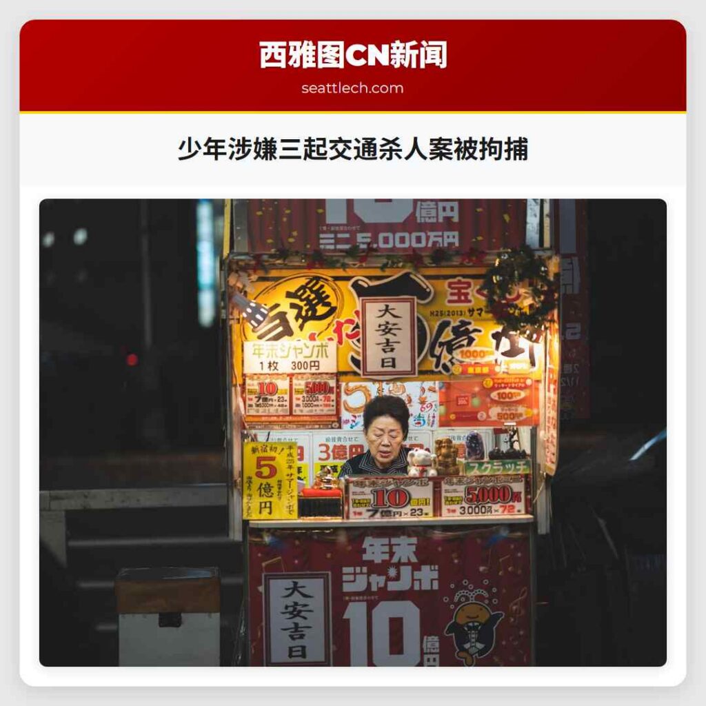 少年涉嫌三起交通杀人案被拘捕