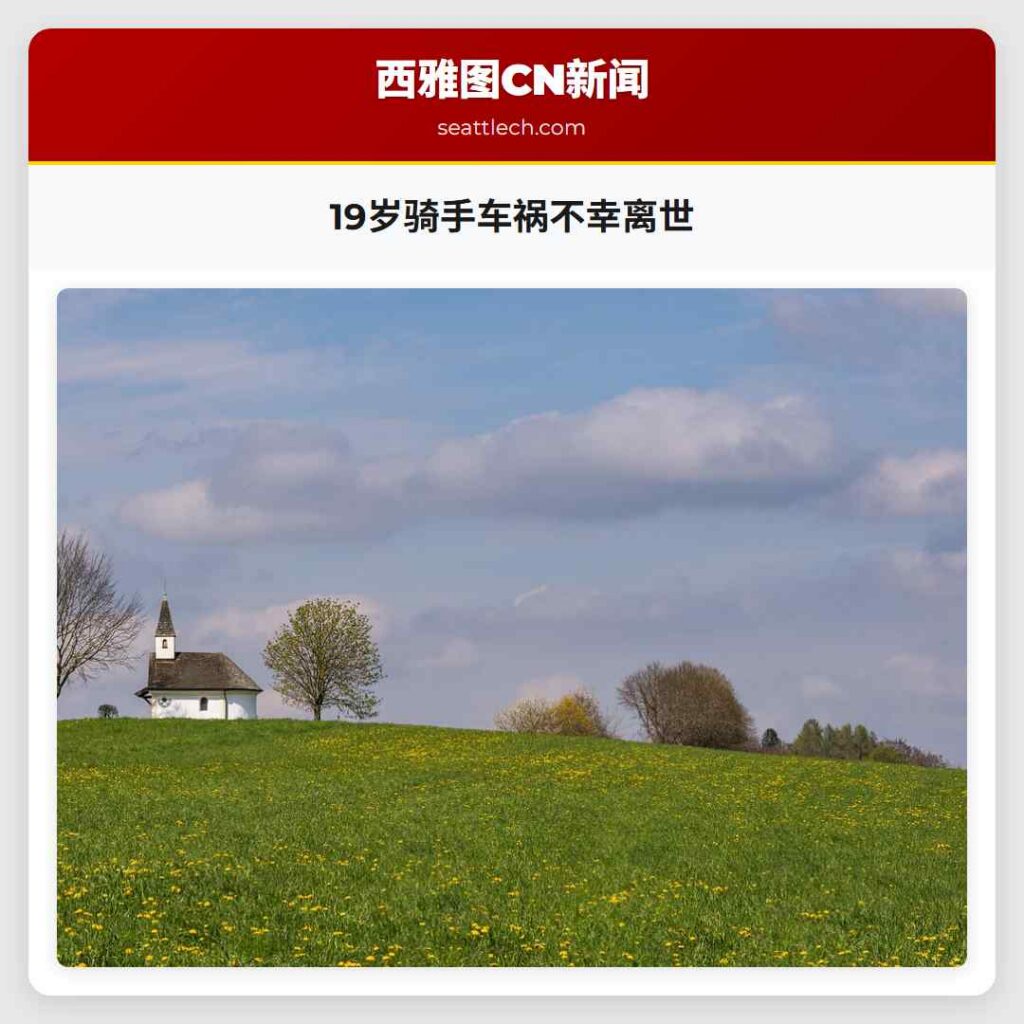 19岁骑手车祸不幸离世