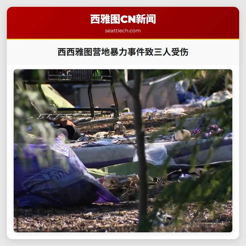 西西雅图营地暴力事件致三人受伤