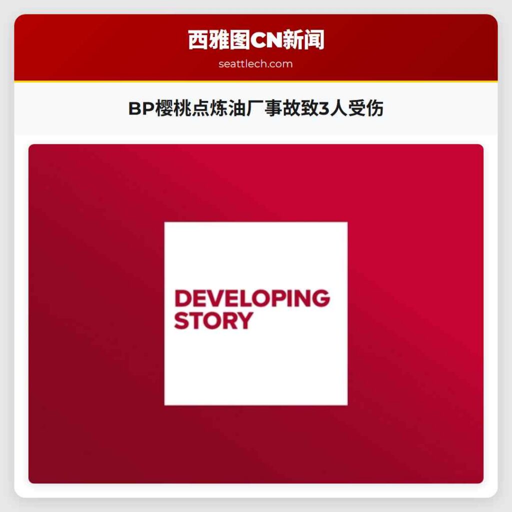 BP樱桃点炼油厂事故致3人受伤