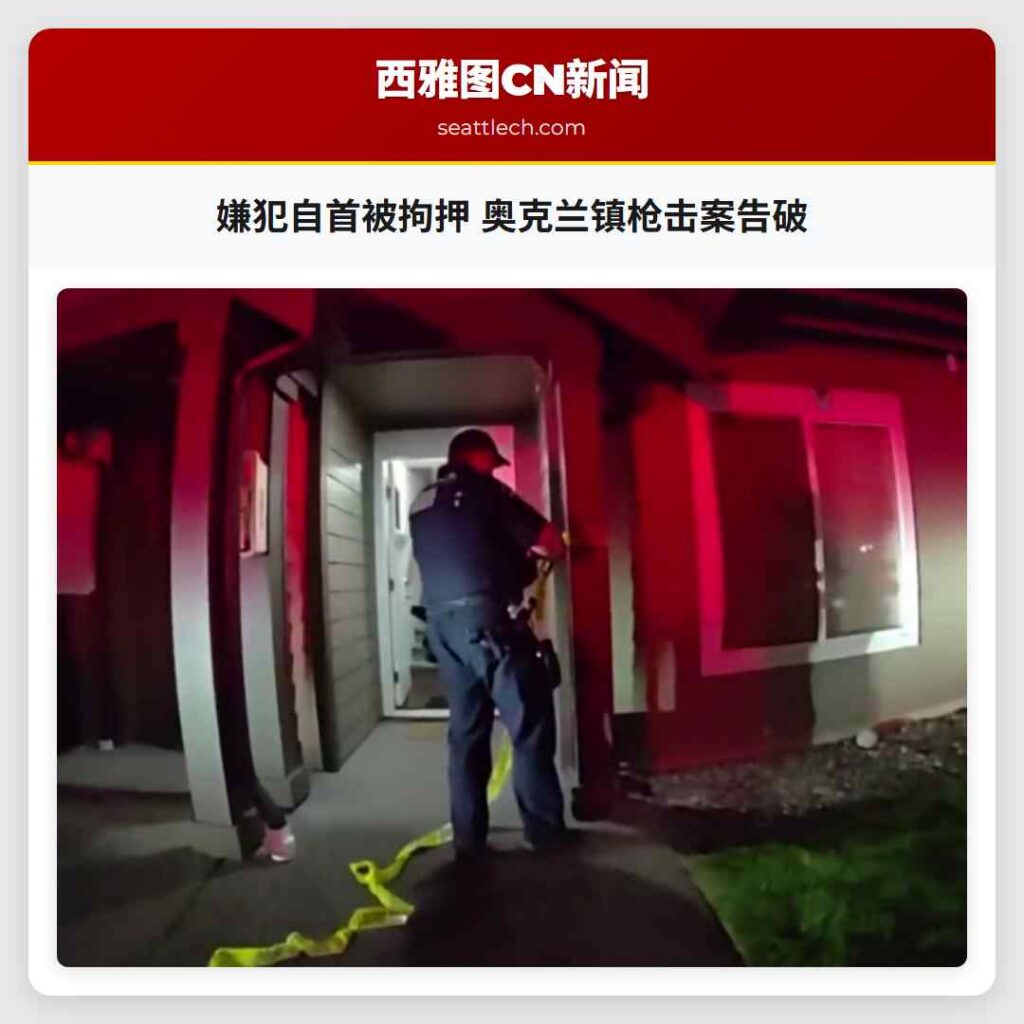 嫌犯自首被拘押 奥克兰镇枪击案告破