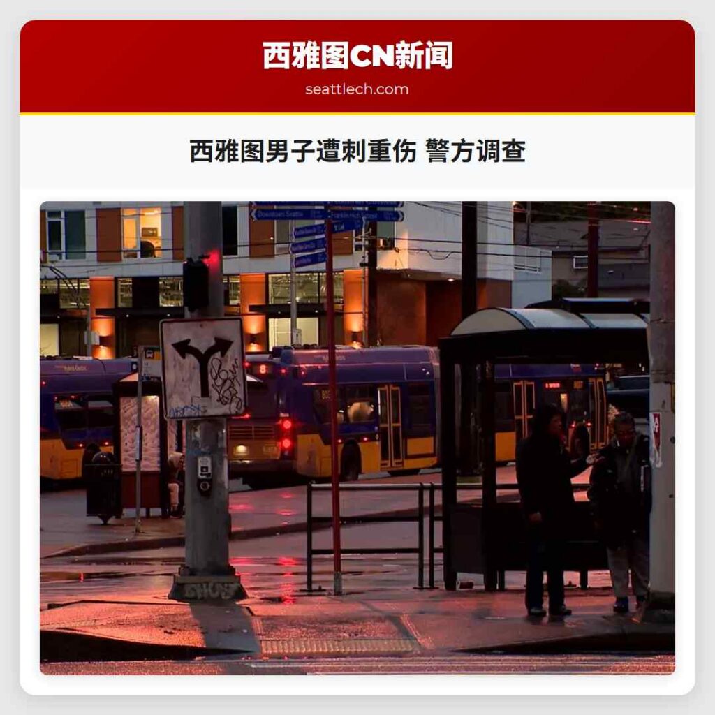 西雅图男子遭刺重伤 警方调查