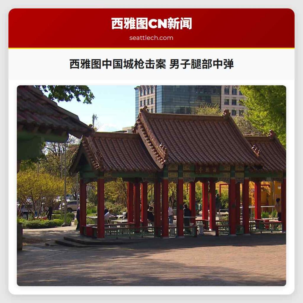 西雅图中国城枪击案 男子腿部中弹