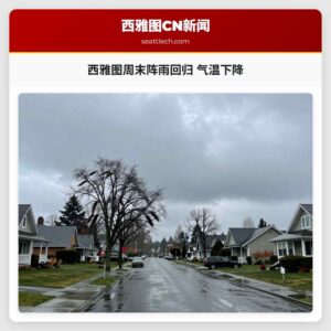 西雅图周末阵雨回归 气温下降