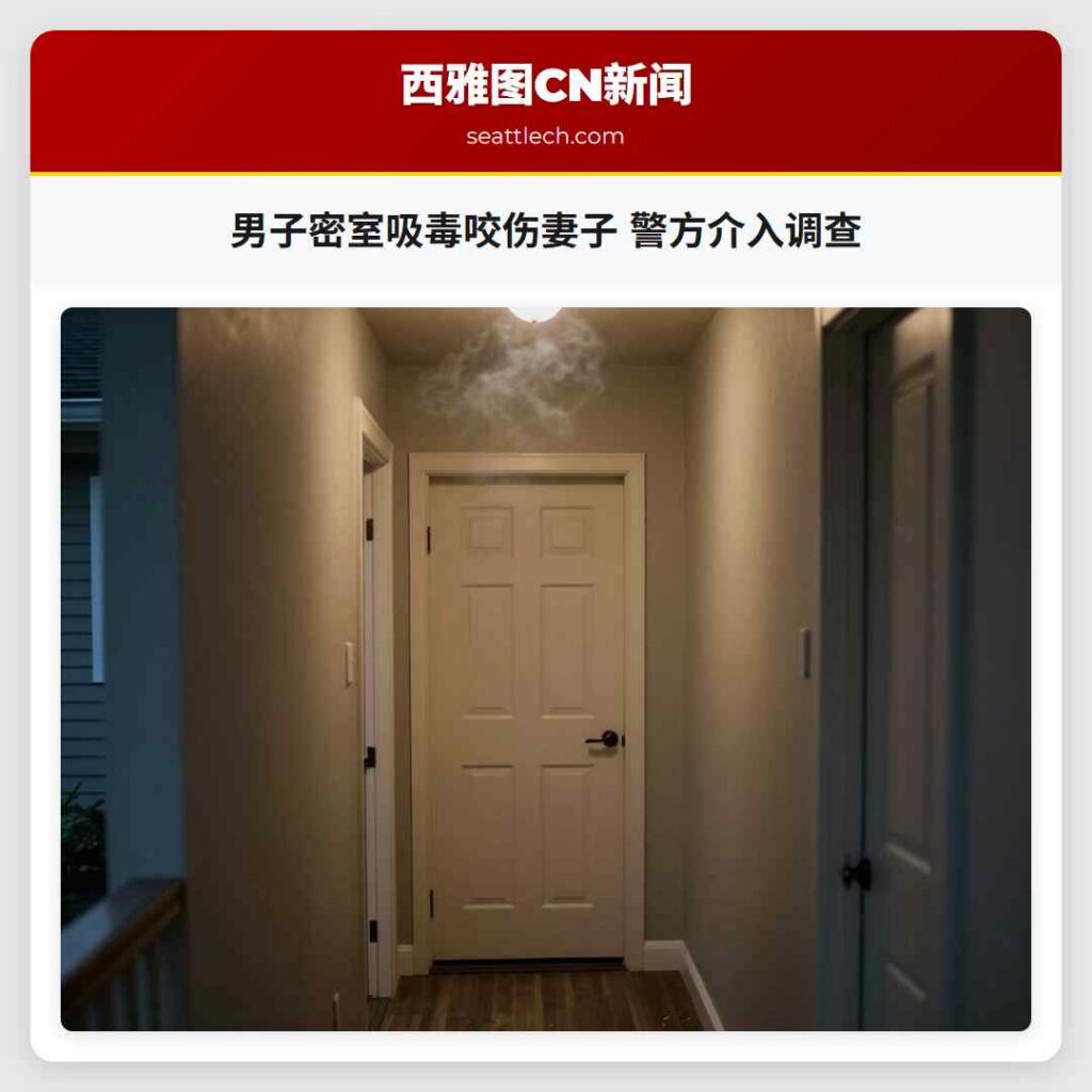 男子密室吸毒咬伤妻子 警方介入调查