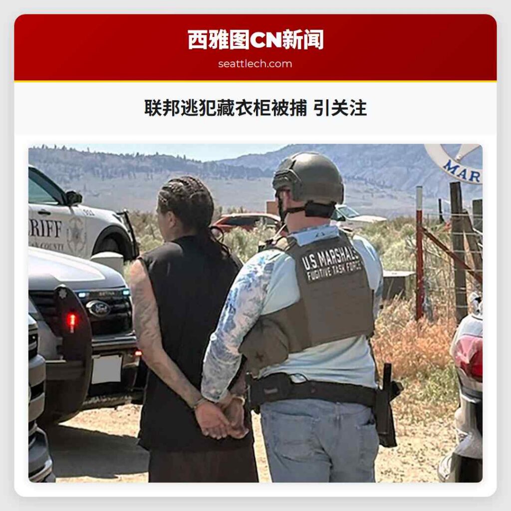 联邦逃犯藏衣柜被捕 引关注