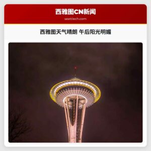 西雅图天气晴朗 午后阳光明媚