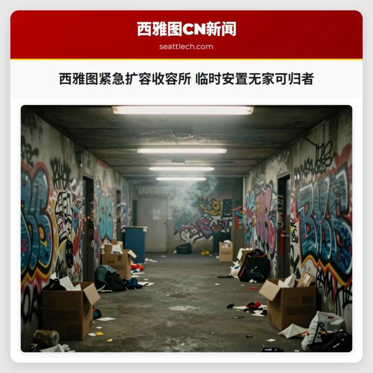 西雅图紧急扩容收容所 临时安置无家可归者