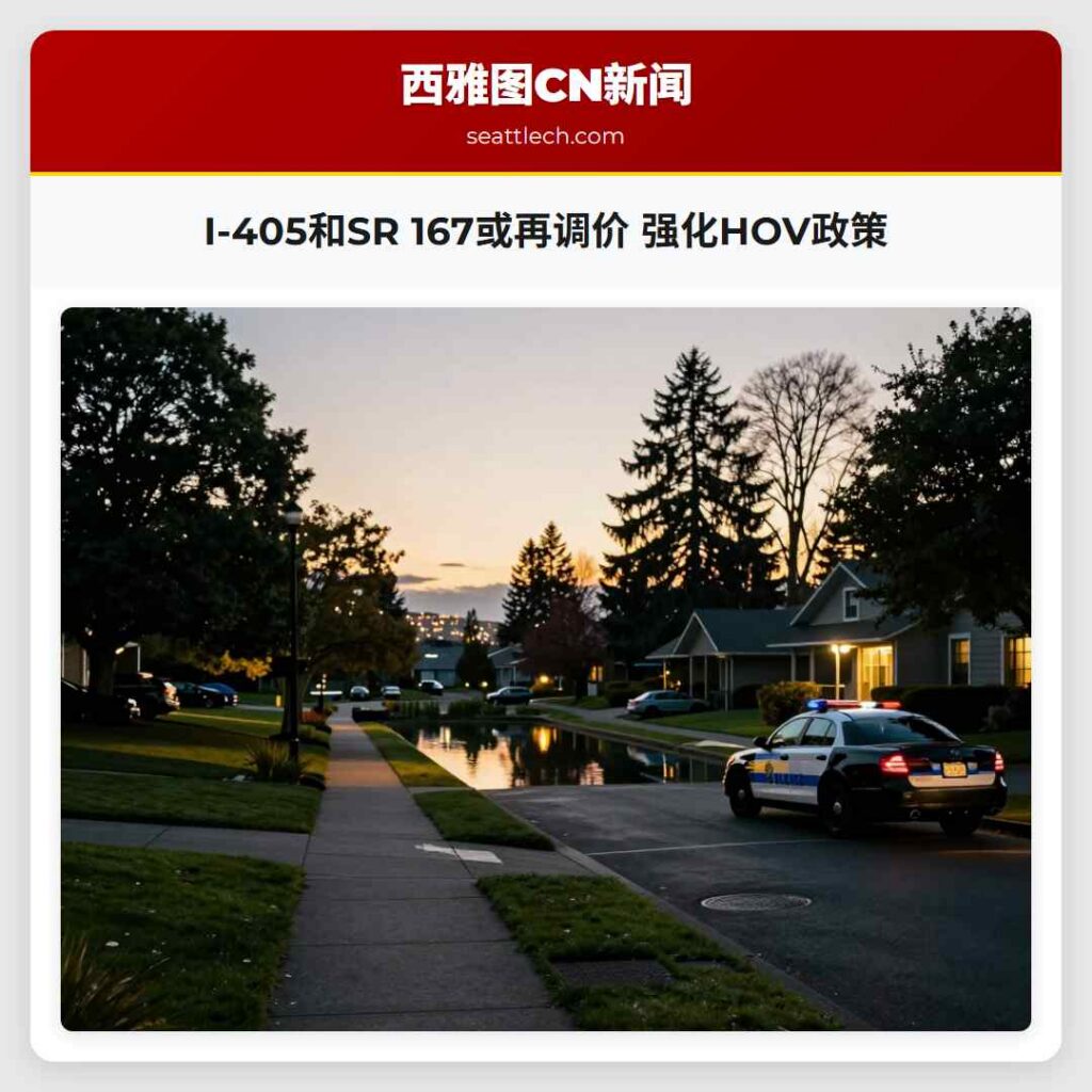I-405和SR 167或再调价 强化HOV政策