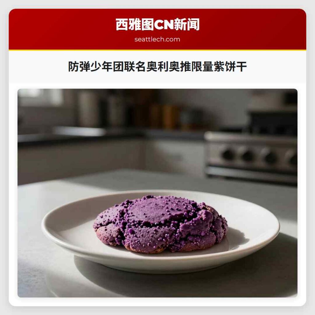 防弹少年团联名奥利奥推限量紫饼干