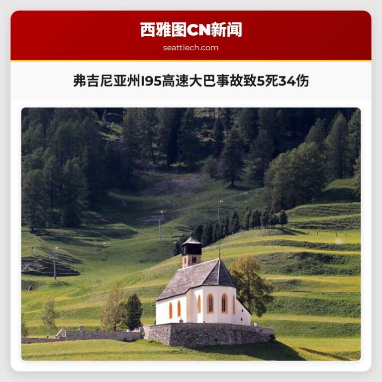 弗吉尼亚州I95高速大巴事故致5死34伤