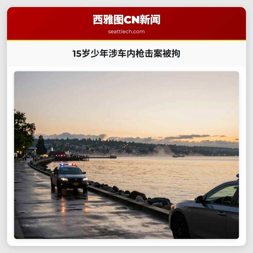 15岁少年涉车内枪击案被拘