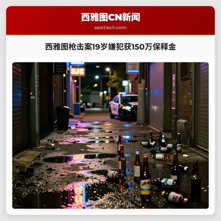 西雅图枪击案19岁嫌犯获150万保释金