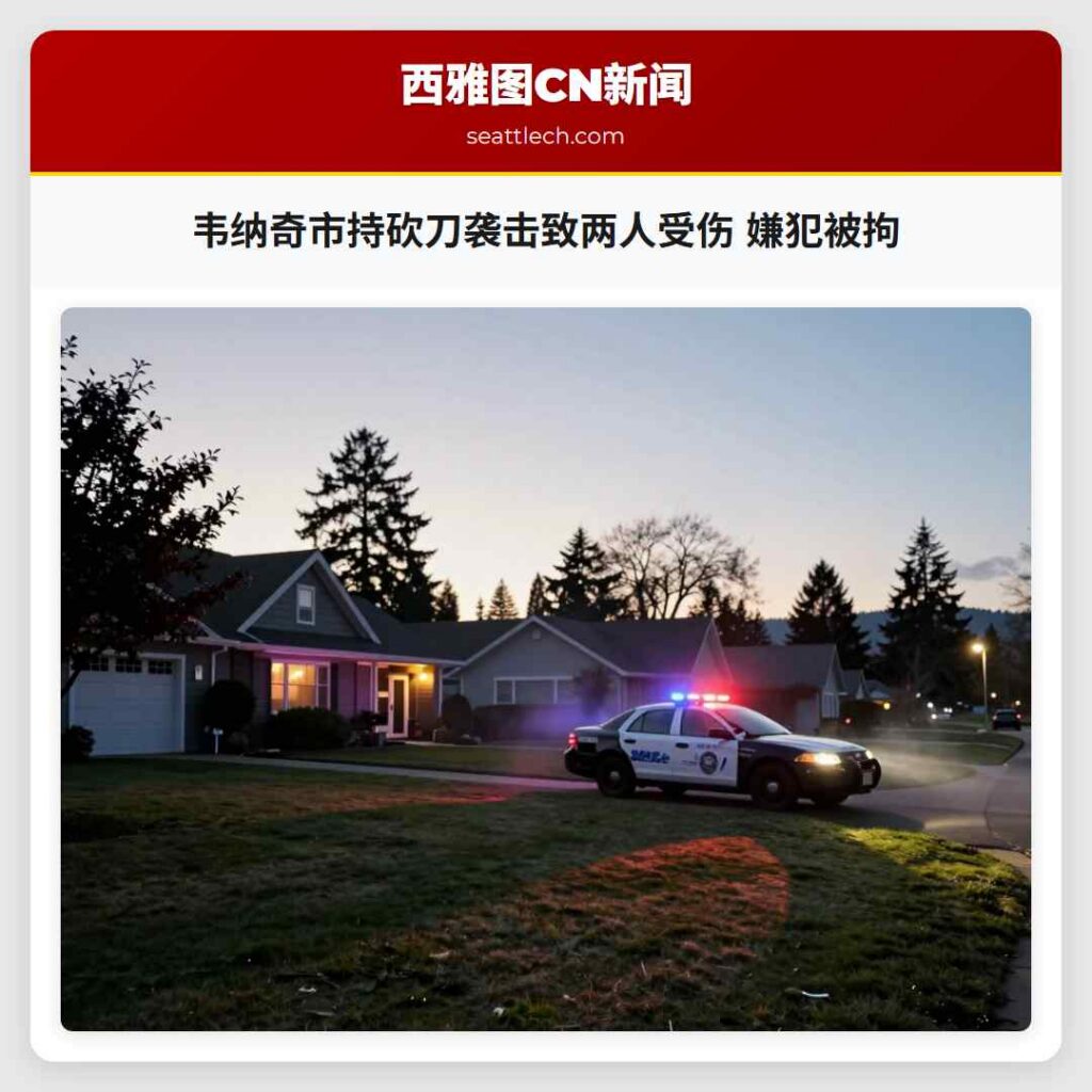 韦纳奇市持砍刀袭击致两人受伤 嫌犯被拘