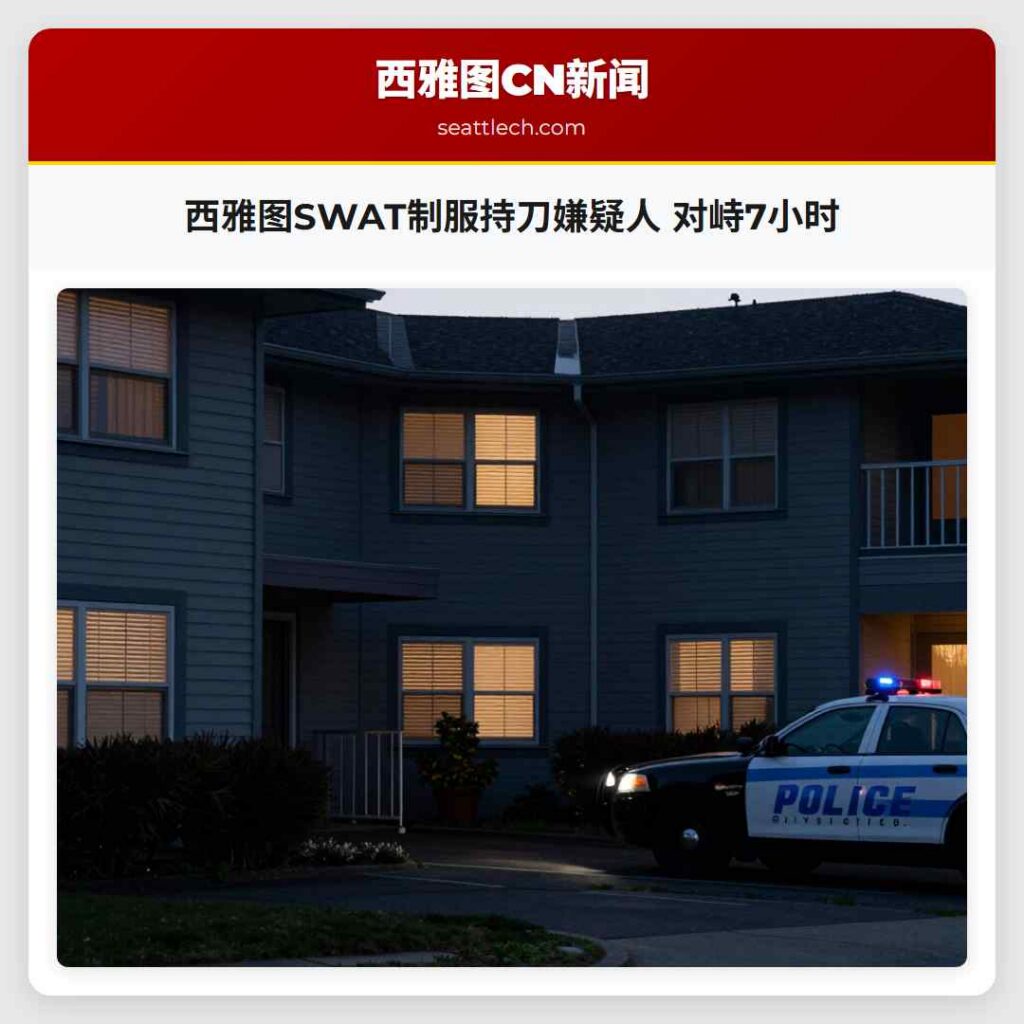西雅图SWAT制服持刀嫌疑人 对峙7小时