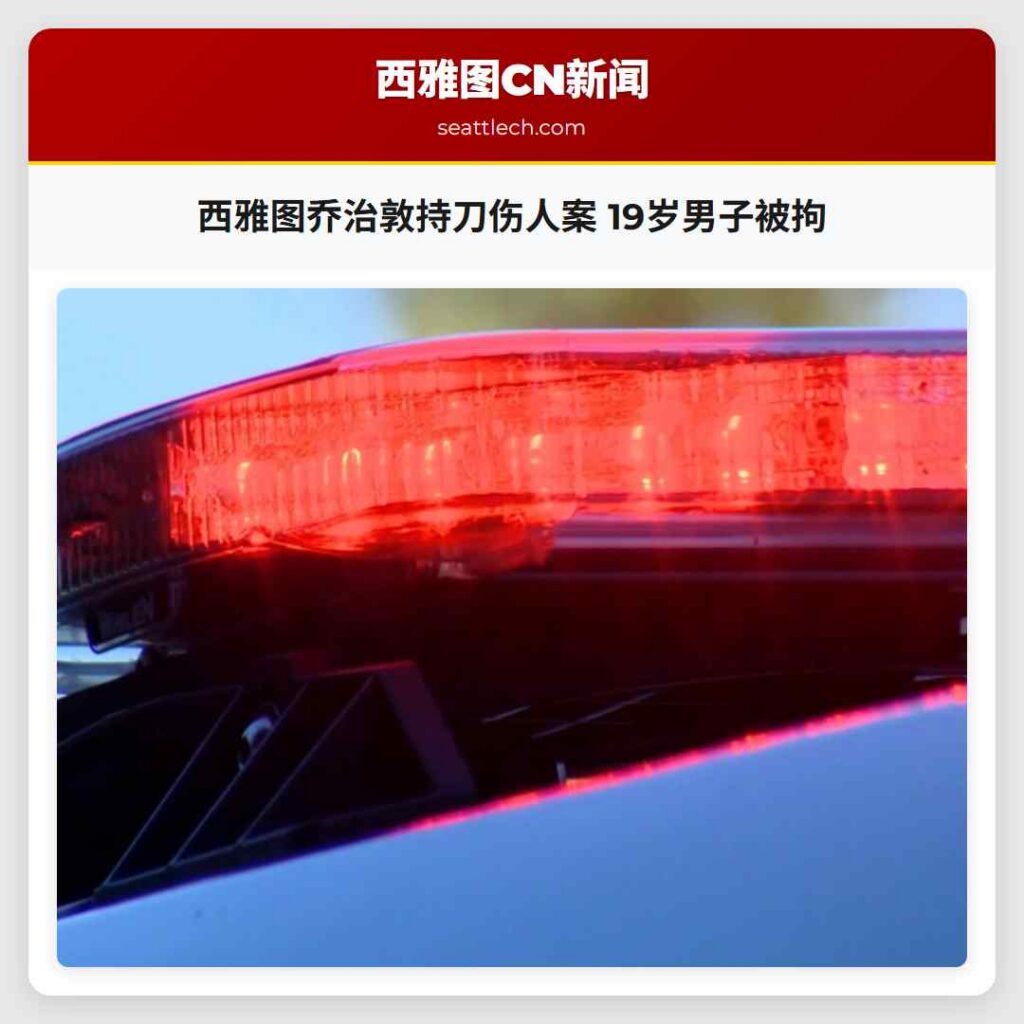 西雅图乔治敦持刀伤人案 19岁男子被拘
