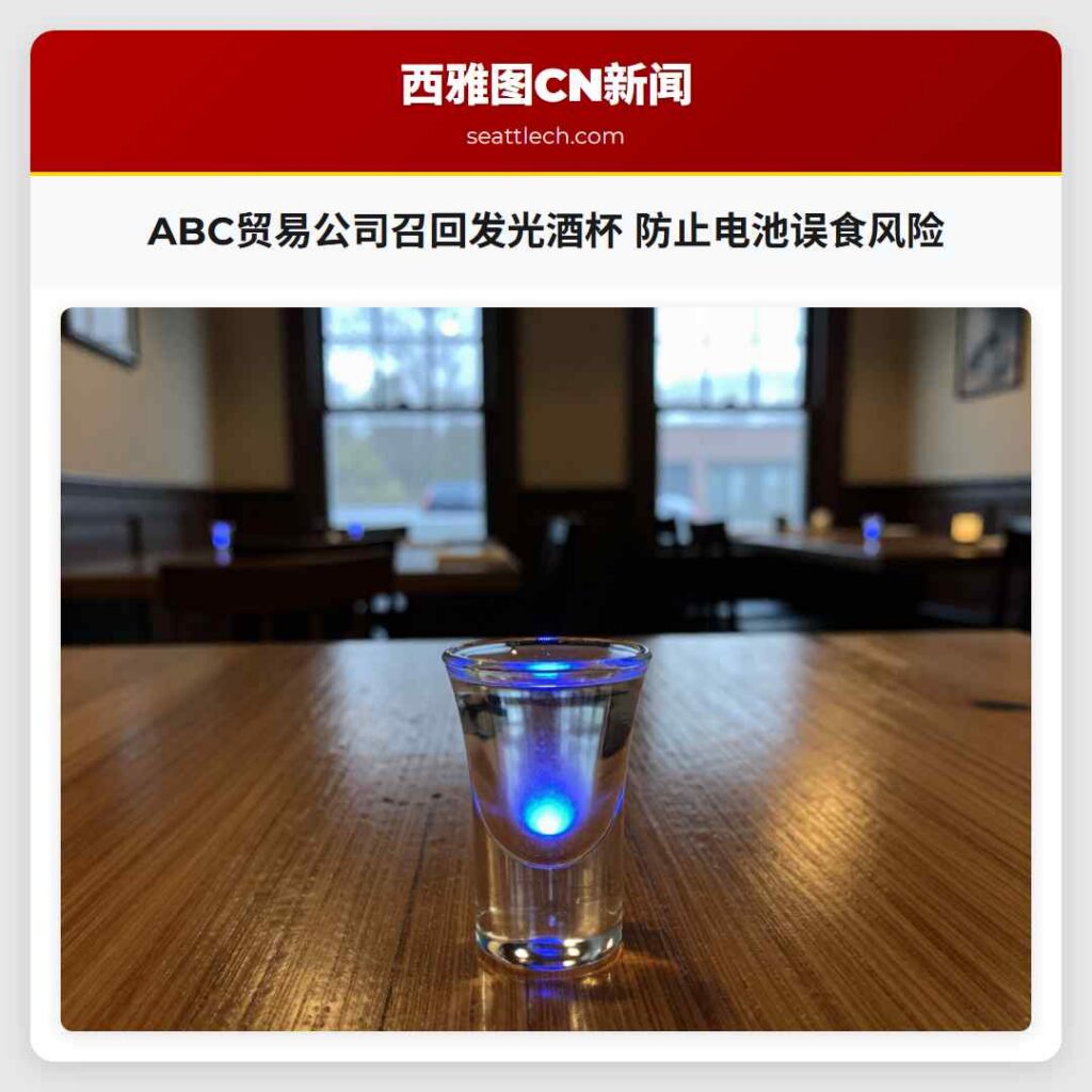ABC贸易公司召回发光酒杯 防止电池误食风险
