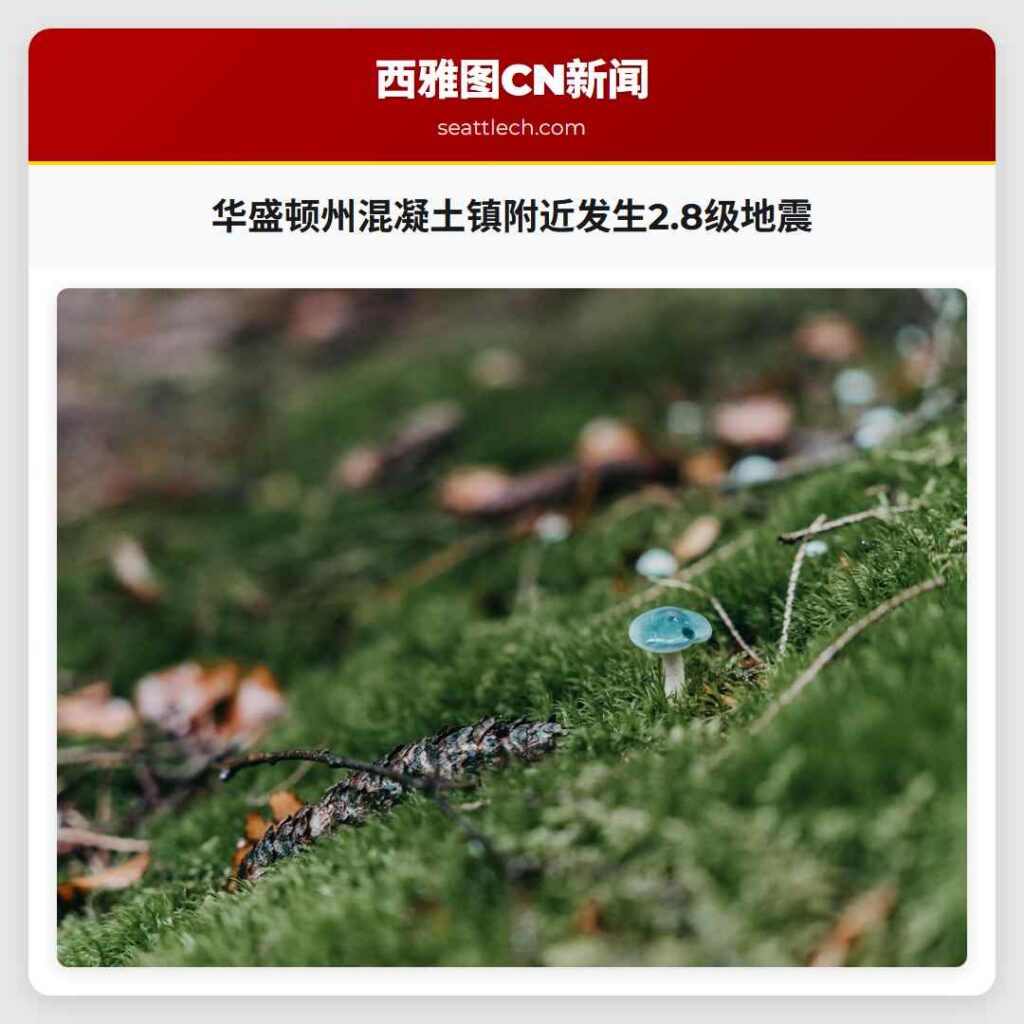 华盛顿州混凝土镇附近发生2.8级地震