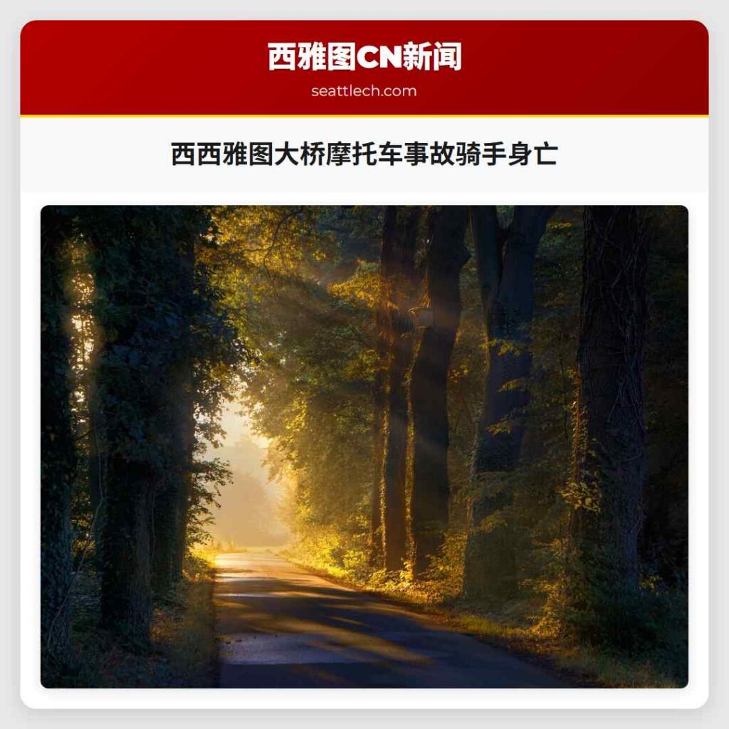 西西雅图大桥摩托车事故骑手身亡